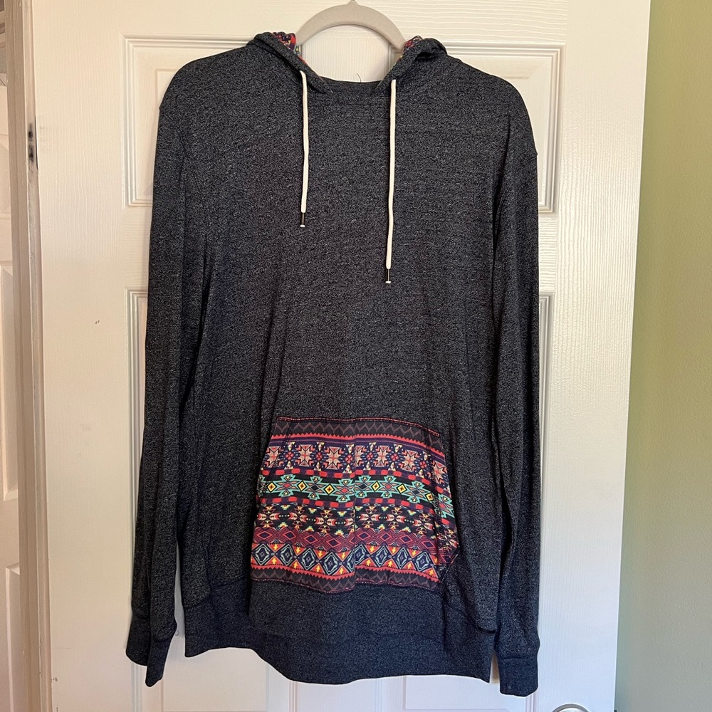 Heathered Navy Hoodie